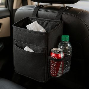 18 Hanging Car Backseat Trash Can Organizer